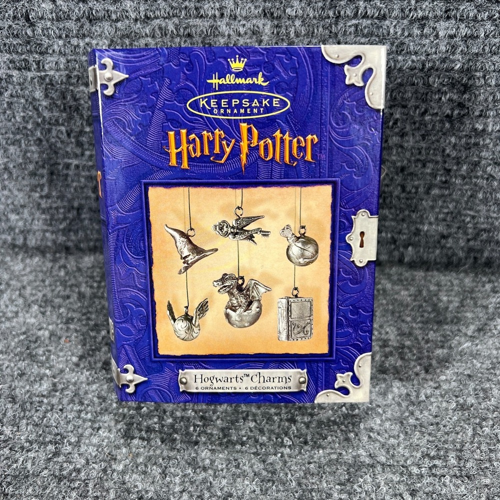 Harry Potter Hallmark Keepsake Hogwarts Charms Collection of 6